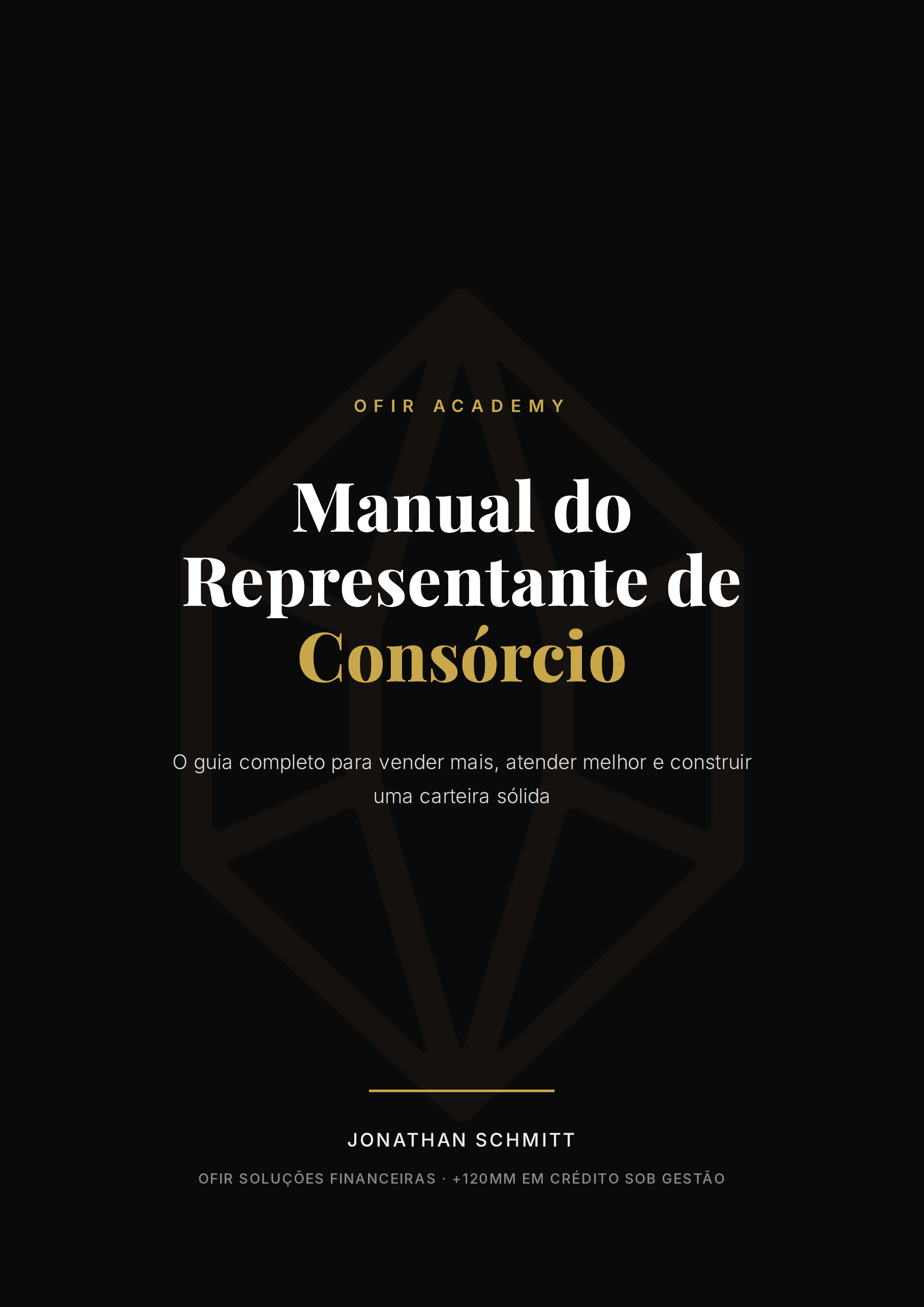 Capa do Manual do Representante de Consórcio